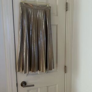 Zara midi skirt gold size medium